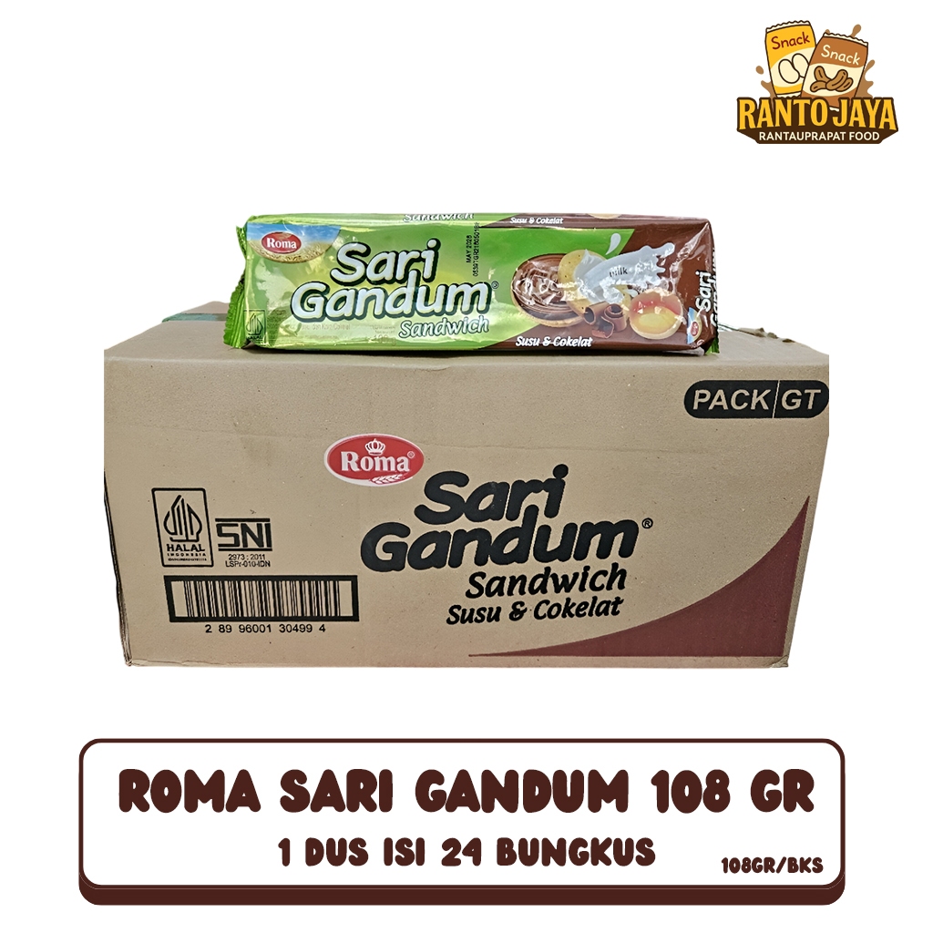 Jual 1 Dus Roma Sari Gandum Pack 108 GR | Shopee Indonesia