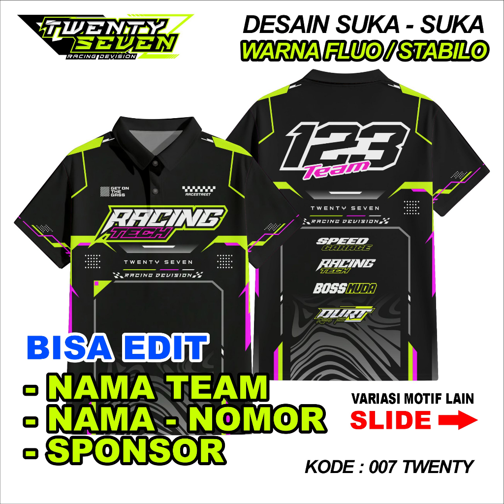 Jual JERSEY RACING Custom Full Printing Jersey Balap Jersey Bisa ...