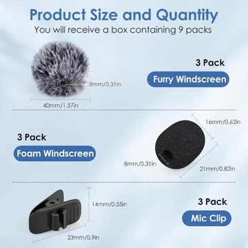 Wireless Microphone Plug N Play Lavalier Mic Untuk IOS Dan Type C K9 Clip On BIsa Live Sambil