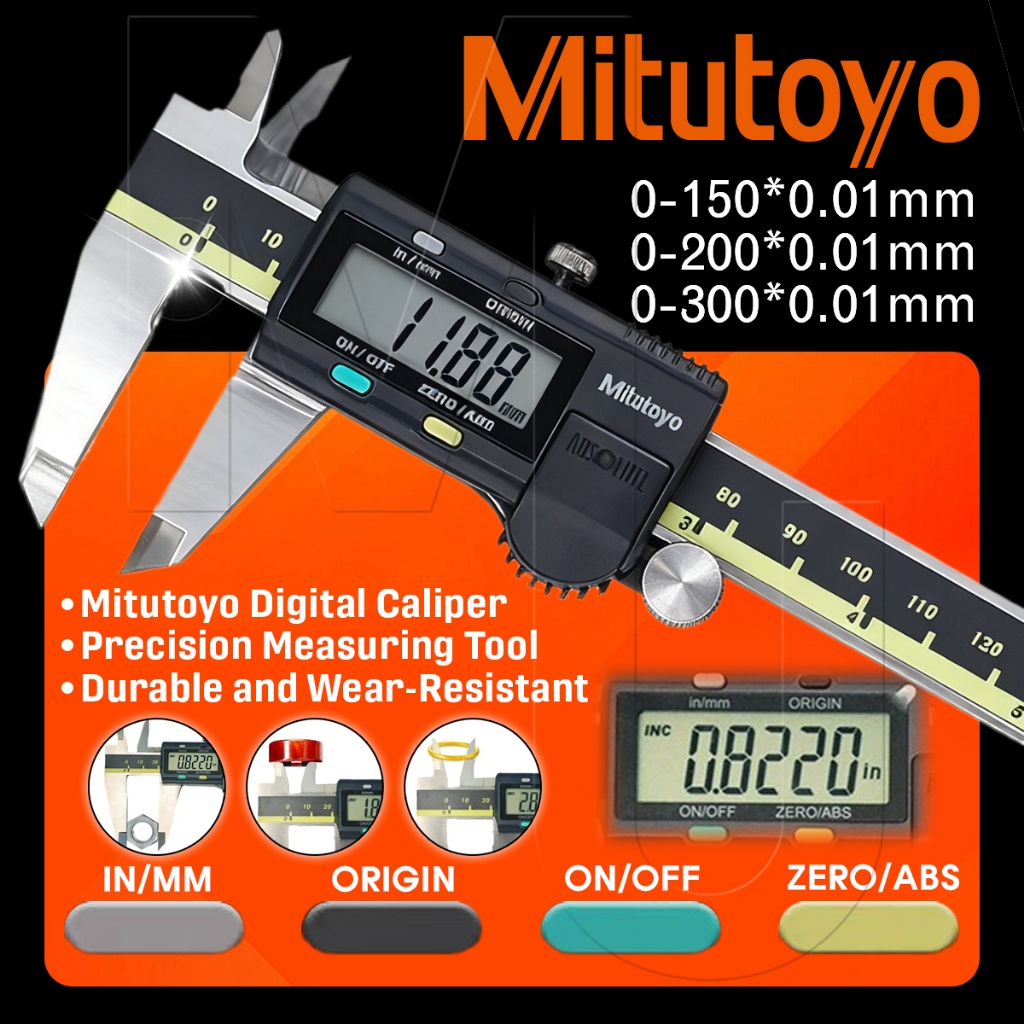 Jual Mitutoyo Vernier Digital Caliper Stainless Steel High Accuracy ...