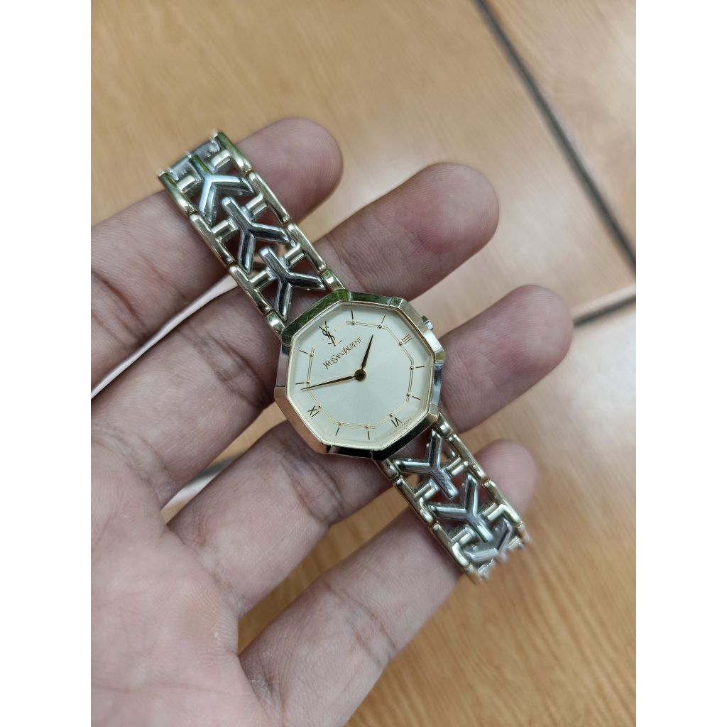 Jual jam tangan YSL YVEST SAINT LAURENT original nos new old stock rare ...