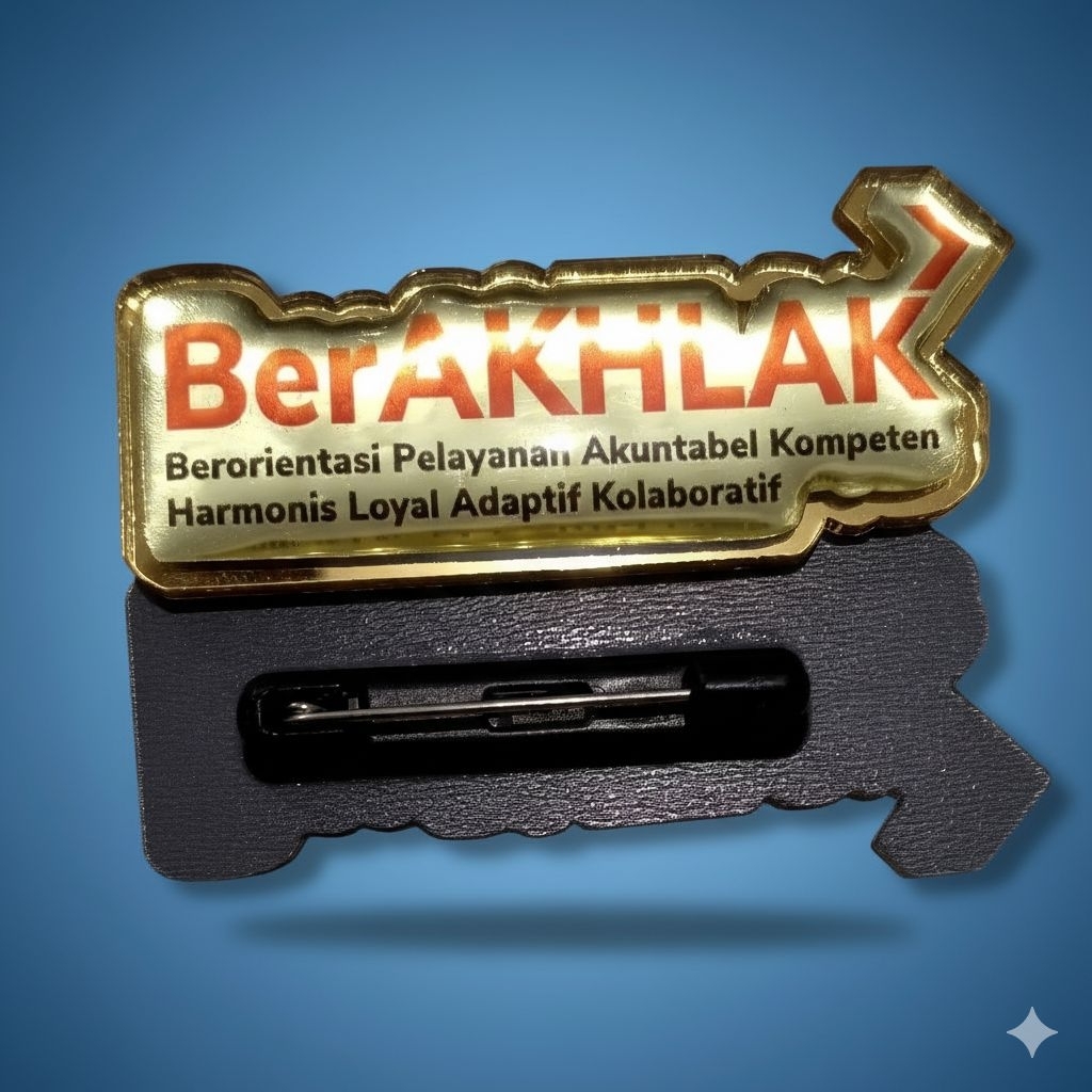 Jual Pin ASN BerAKHLAK anti air anti karat premium | Shopee Indonesia