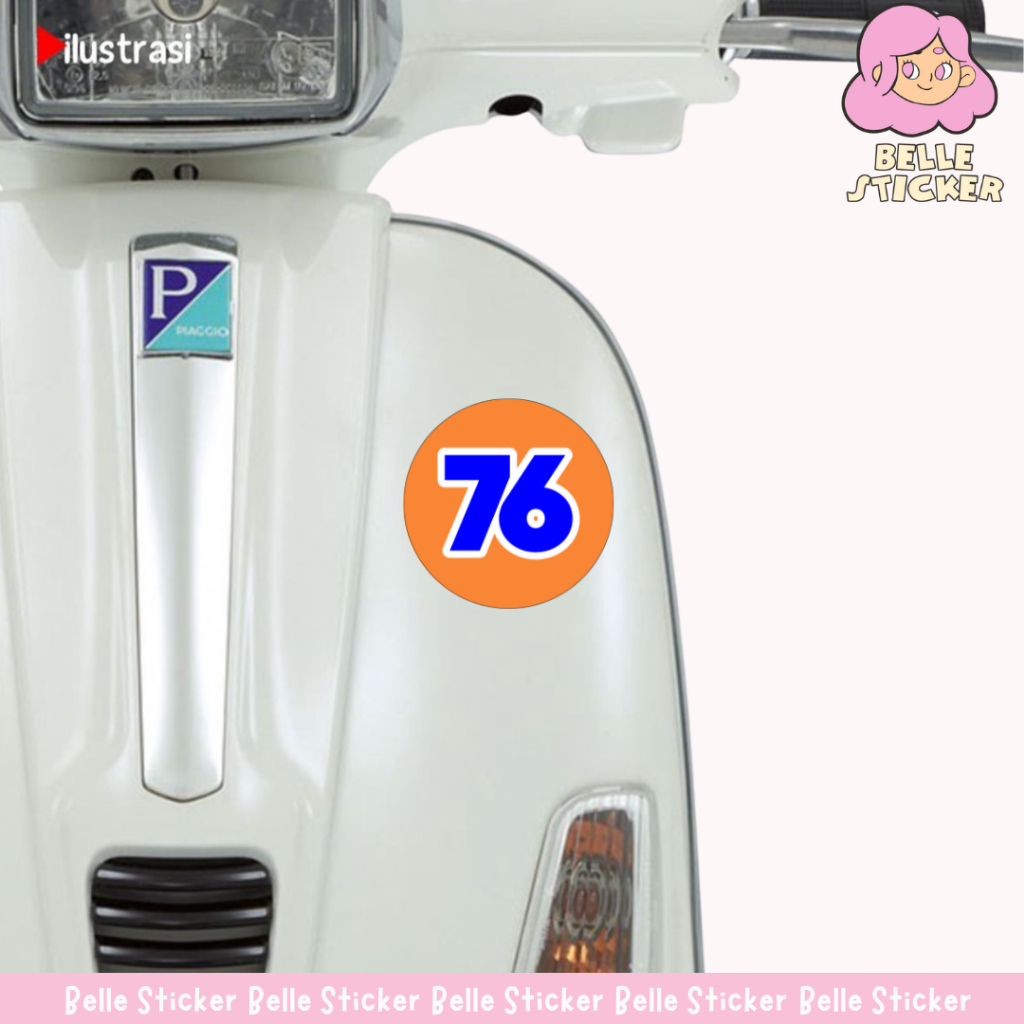 Jual Sticker 76 Motor Vespa Sticker Onion Oil Laminasi Glossy Bisa ...