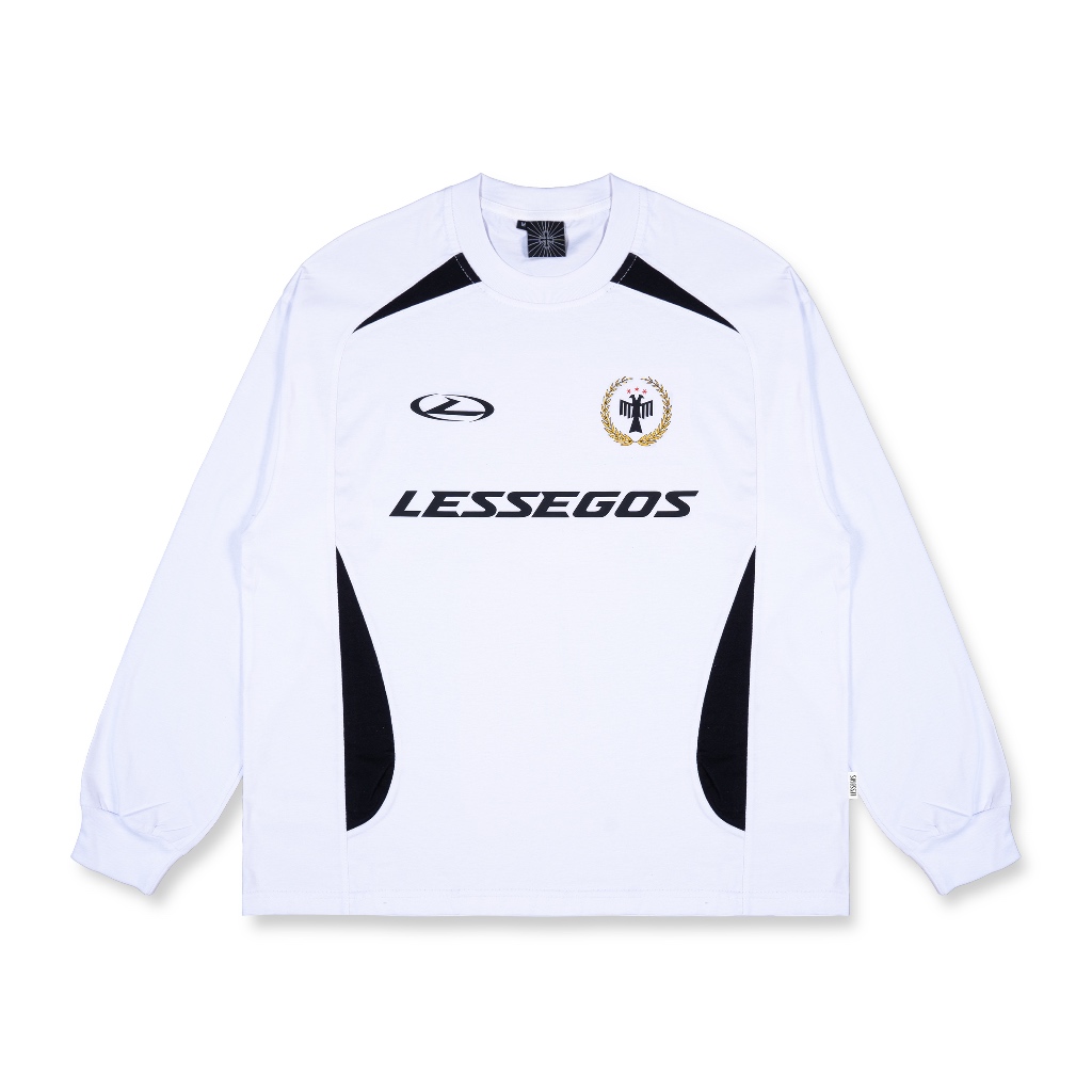 Jual Lessegos Longsleeve Boxy Fit Chusion Putih | Shopee Indonesia
