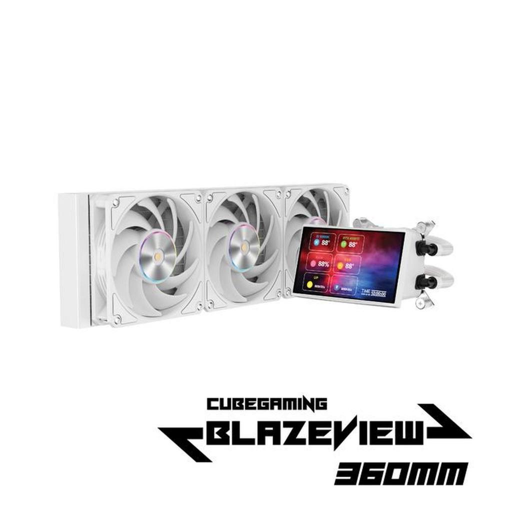 Jual CUBE GAMING BLAZEVIEW 360 ARGB WHITE | Shopee Indonesia
