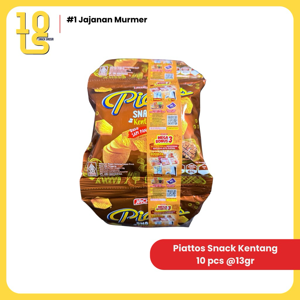 Jual Piattos Sapi Panggang – Snack Kentang Renceng Isi 10 pcs Ecer 1000 ...