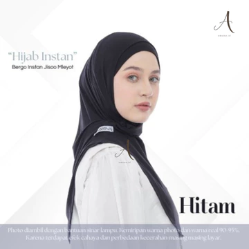 Hijab Instan Bergo Huma Bahan Kaos Rayon Cooltech Meleyot Pashmina Top Bisa Empat Model Size M