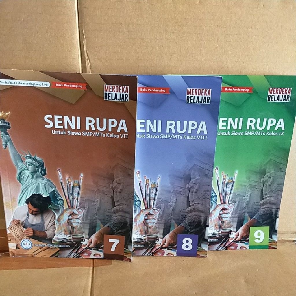 Jual buku paket seni rupa kurikulum merdeka untuk SMP kelas 7 8 9 ...