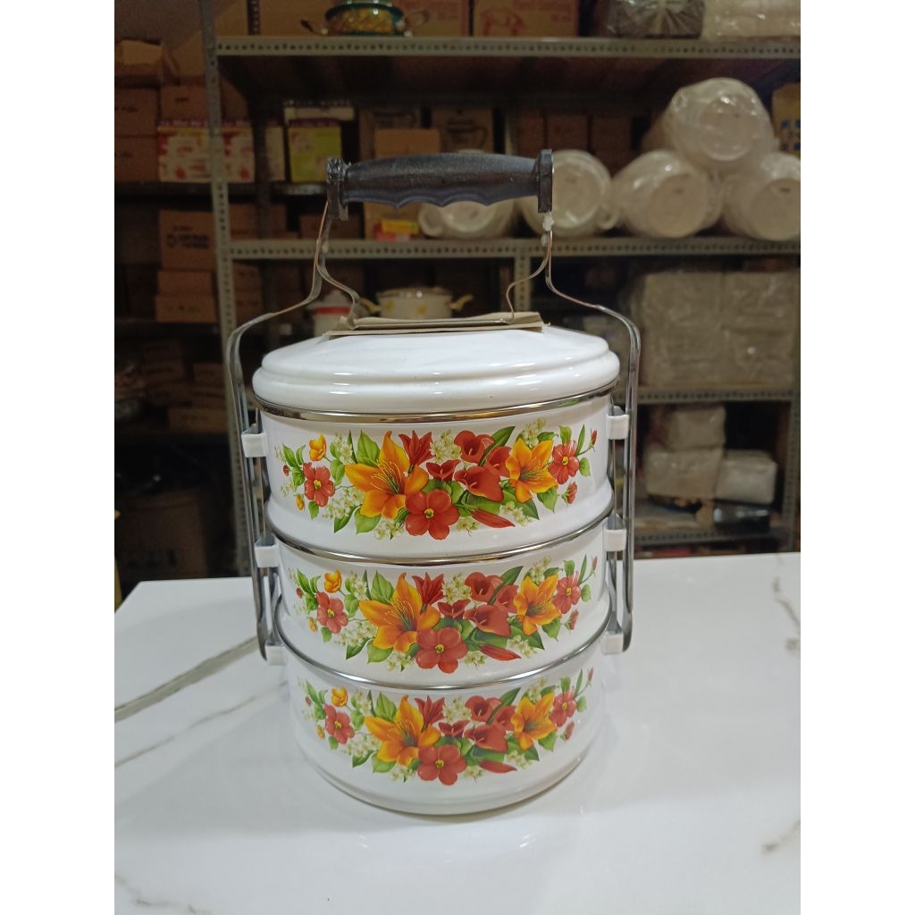 Jual RANTANG JUMBO SUSUN 3 UK 18 CM | Shopee Indonesia