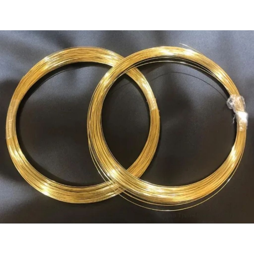 Jual kawat kuningan tebal 05mm × 1 meter full kuningan | Shopee Indonesia