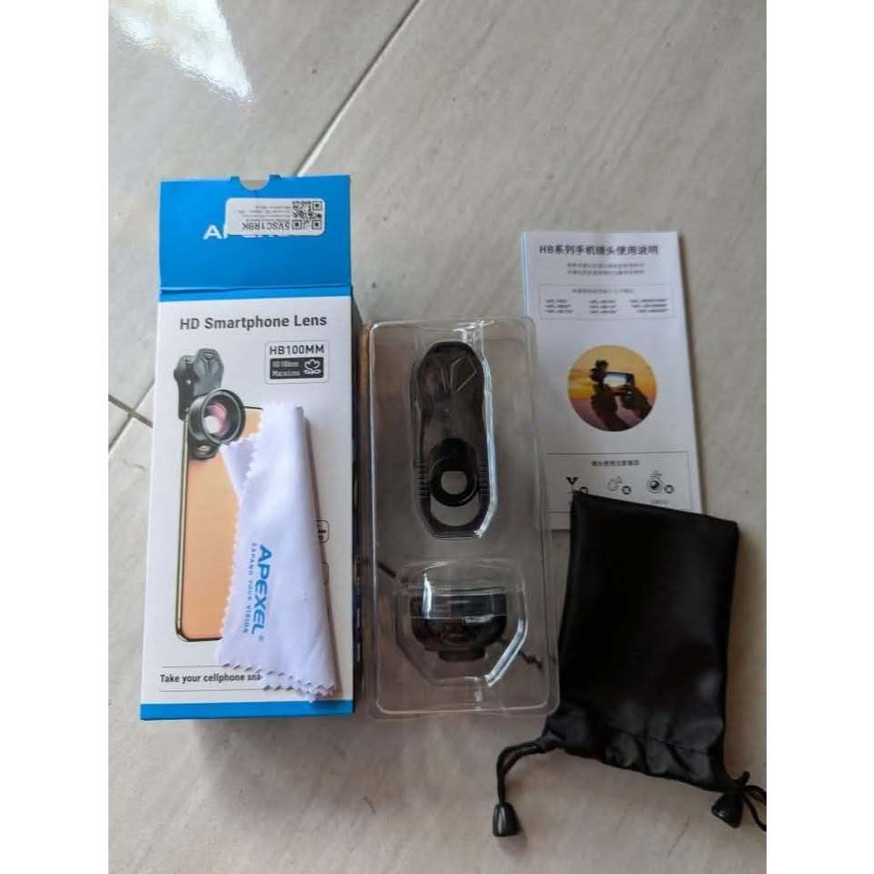 Jual Lensa Macro Smartphone Apexel HB100mm universal | Shopee Indonesia