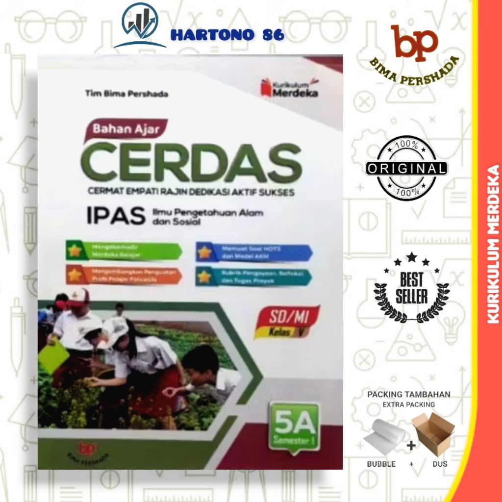 Jual Buku CERDAS IPAS ilmu pengetahuan Alam sosial untuk SD/MI Kelas 5 ...