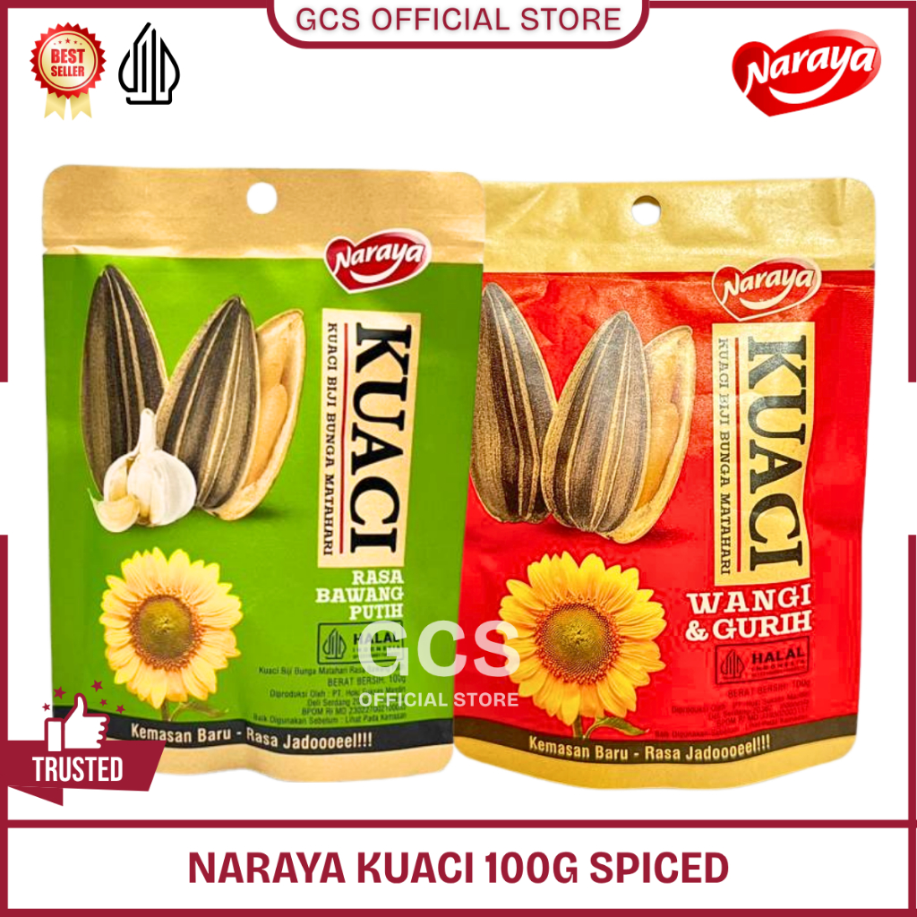 Jual Naraya Kuaci Biji Bunga Matahari Rasa Original Gurih Bawang Putih ...