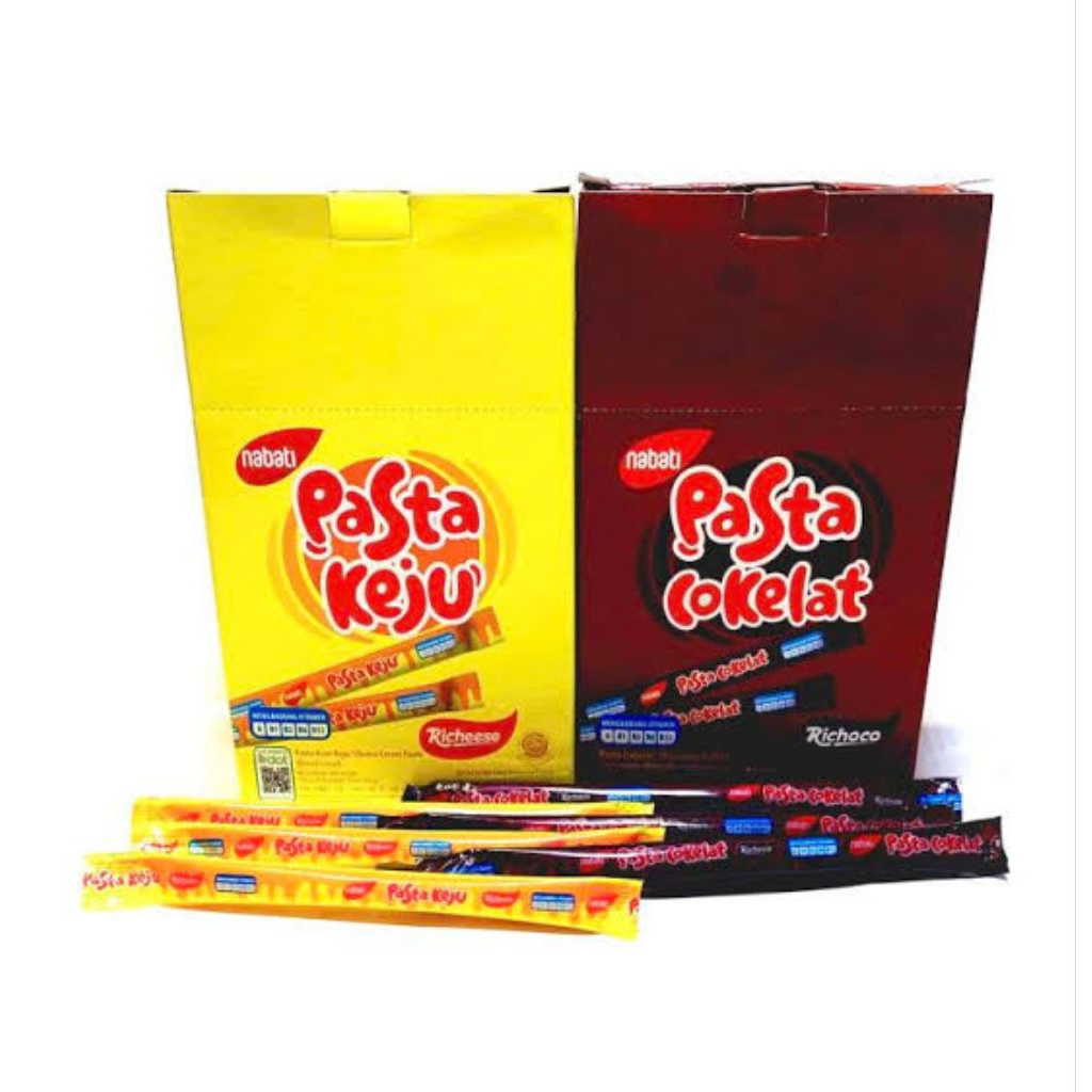 Jual NABATI PASTA RASA COKLAT DAN KEJU 1 BOX ISI 30 PCS | Shopee Indonesia
