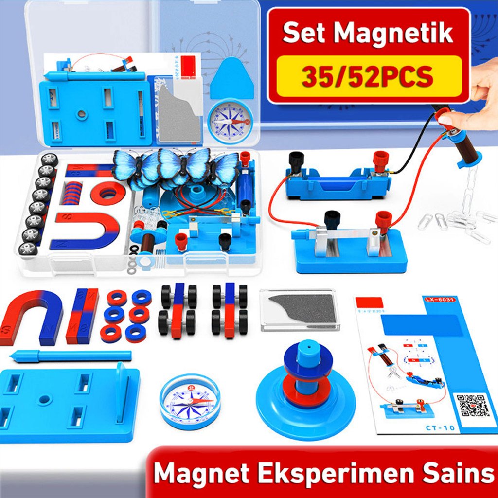 Jual Tatajoy 52Pcs Mainan Magnet Sains Set Mainan Magnetic Edukasi ...