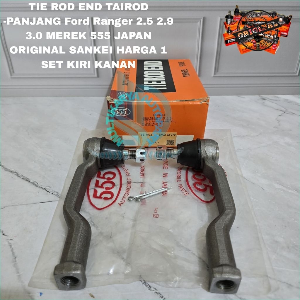 Jual TIE ROD END TAIROD -PANJANG Ford Ranger 2.5 2.9 3.0 MEREK 555 ...