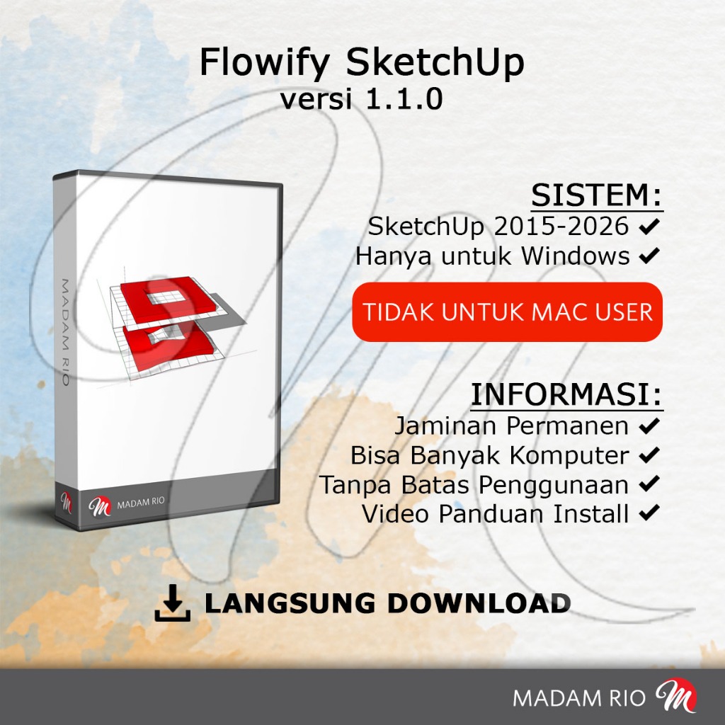 Flowify Plugin Untuk SketchUp Tanpa Batas