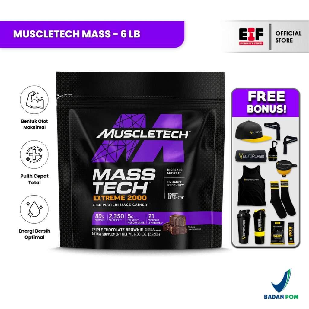 Jual MUSCLETECH Masstech Extreme 2000 6lbs / 2.7kg | Shopee Indonesia