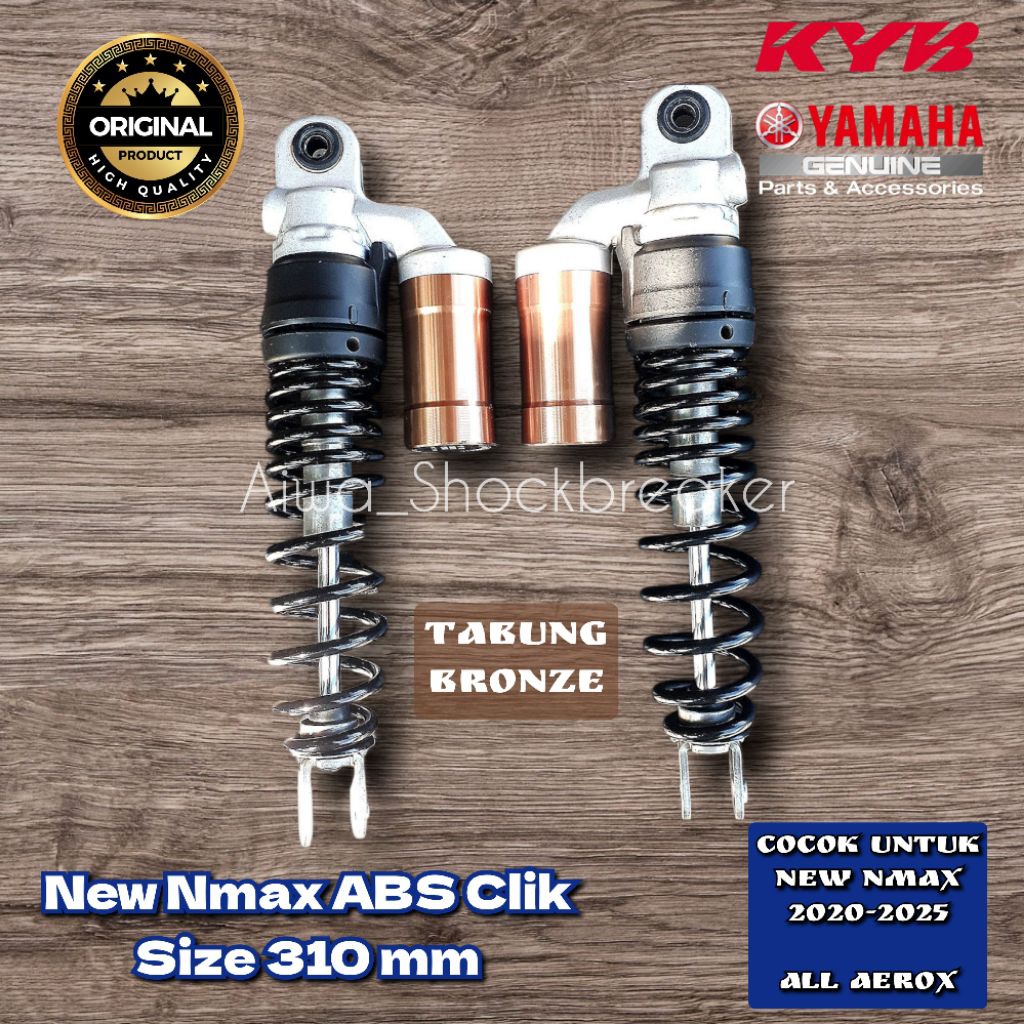 Jual ORIGINAL KYB New Nmax ABS Preload Clik Size 310 mm Shockbreaker ...