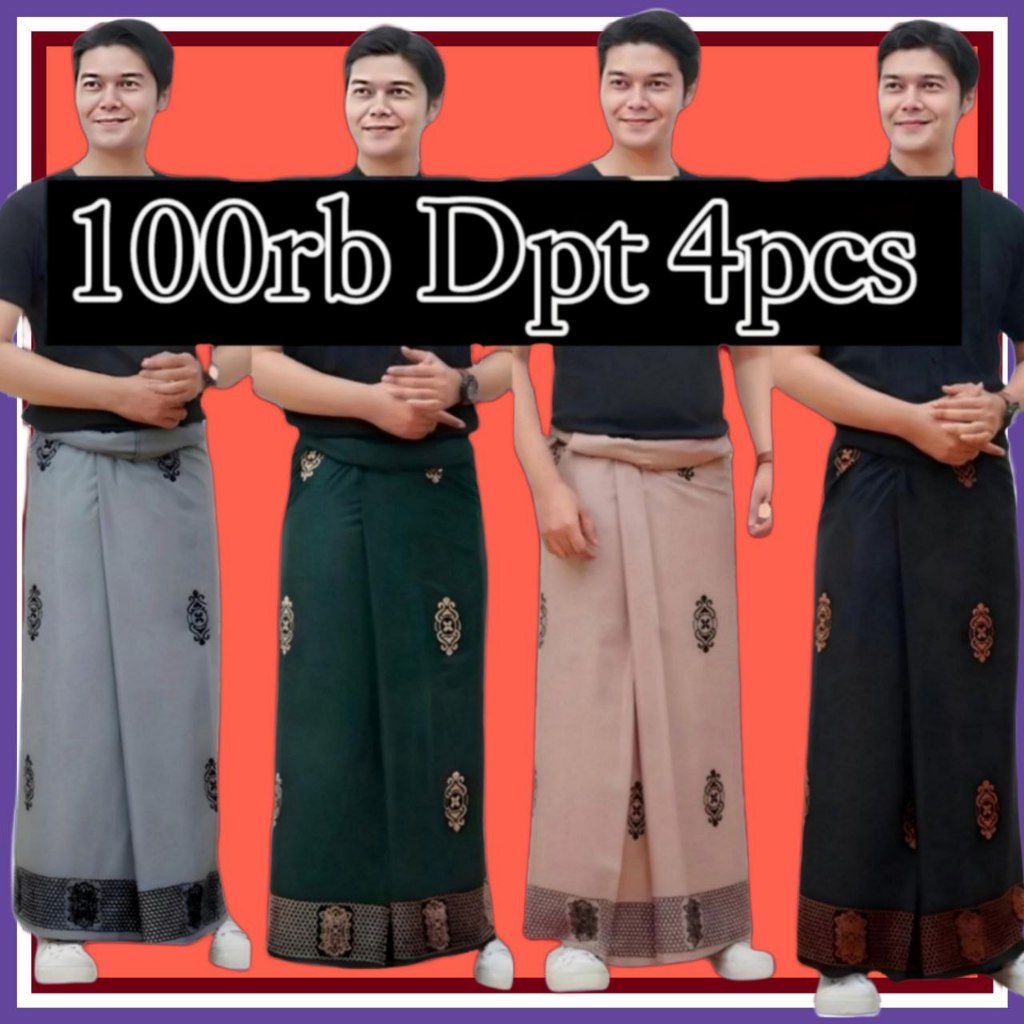 Hot Deals 100rb 4pcs Sarung Batik Dewasa Adem Pria Wanita Kekinian Trend Motif Gus Iqdam Sarwon