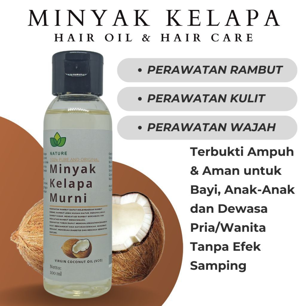 Jual Nature Minyak Kelapa Murni VCO Virgin Coconut Oil 100% Asli ...