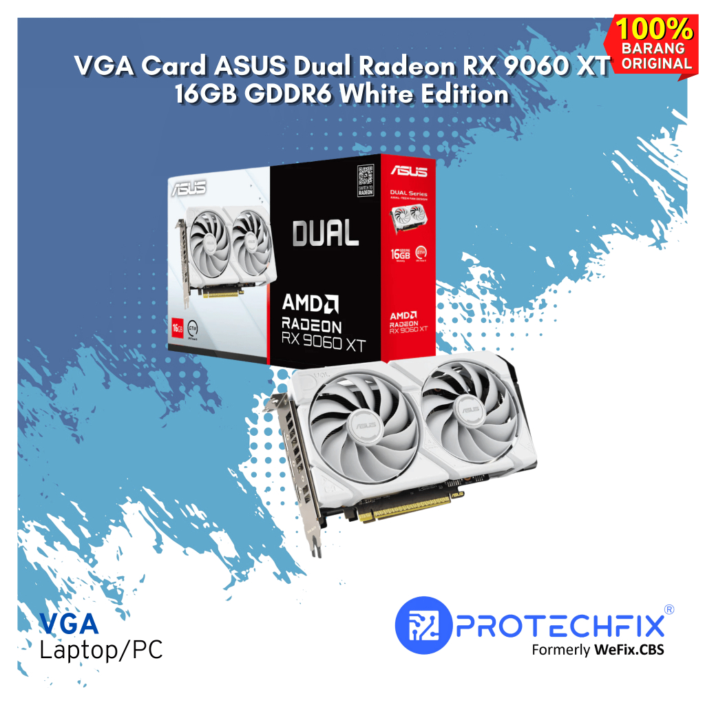 Jual VGA Card ASUS Dual Radeon RX 9060 XT 16GB GDDR6 White Edition ...