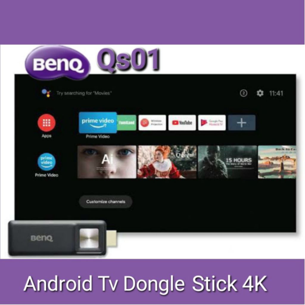Jual Android Tv stick BenQ Qs01 Ram 2Gb/Rom 16Gb 4K | Shopee Indonesia