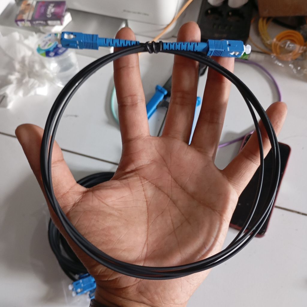 Jual Kabel Patchcore Patch Core Pigtail Fiber Optic SC UPC Hitam ...