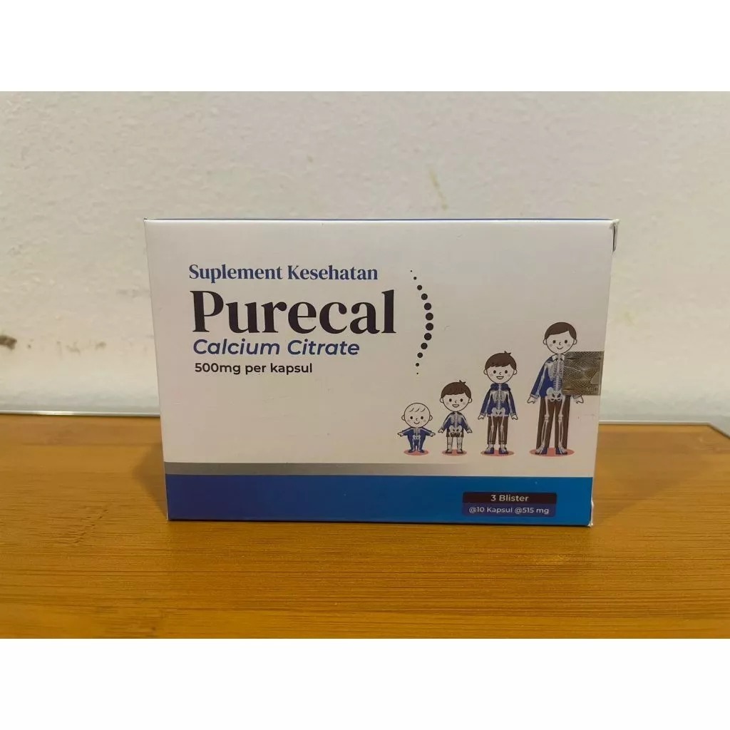 Jual Purecal Kapsul Vitamin Kalsium 1 box @ 30 Kaplet | Shopee Indonesia