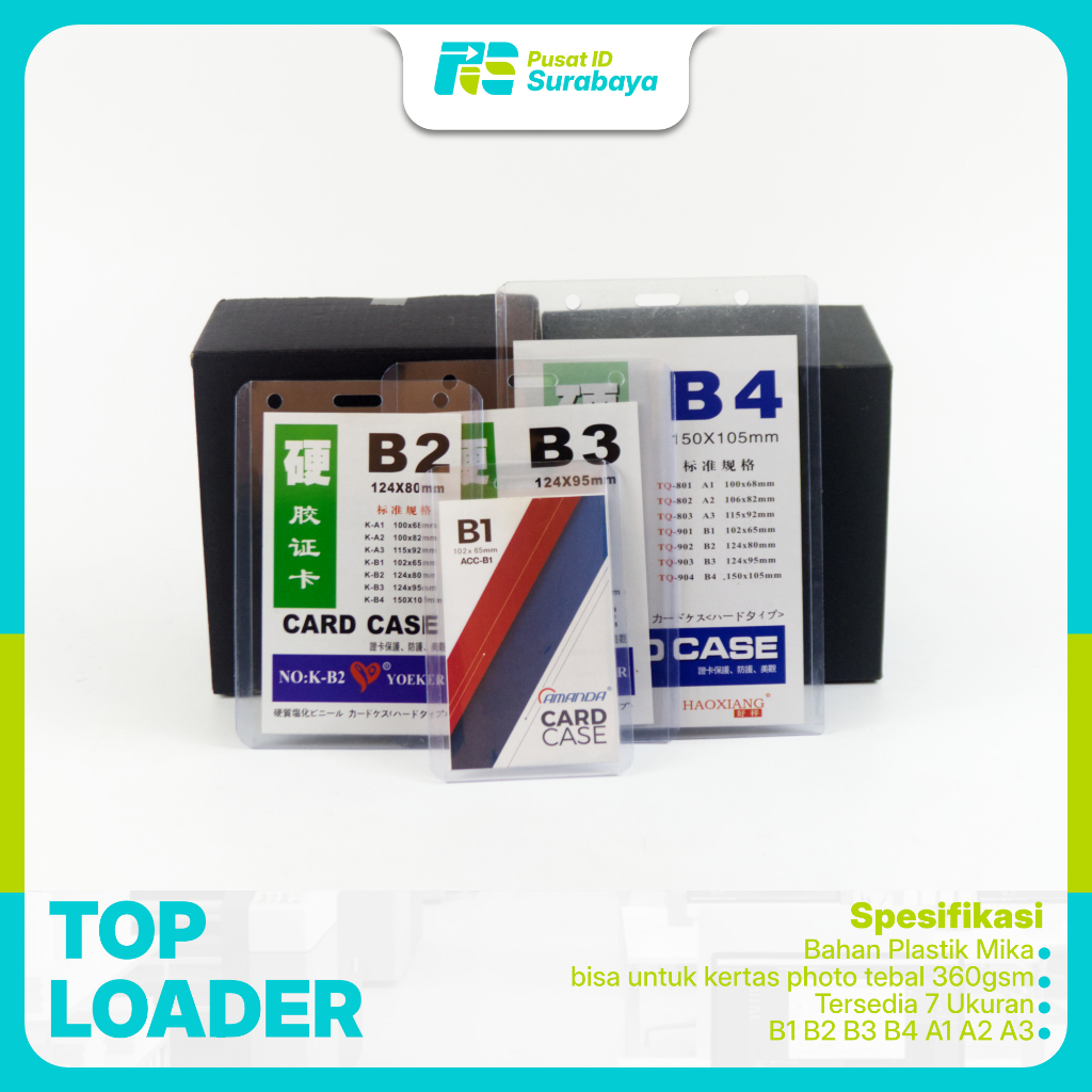 Jual Toploader Photocard Top Loader Foto Card NameTage id card Case ...