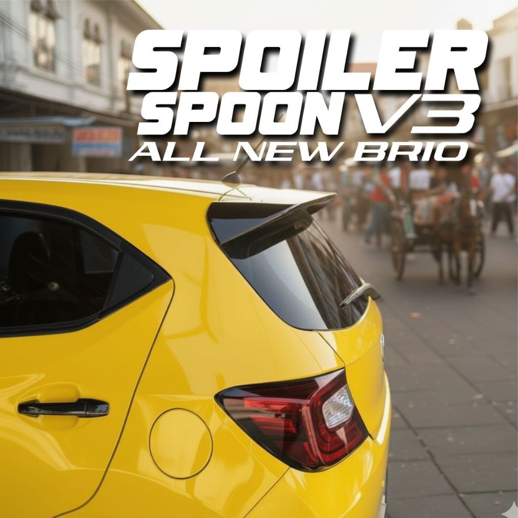 Jual SPOILER SPOON V3 ALL NEW BRIO PNP 2019-2025 | Shopee Indonesia