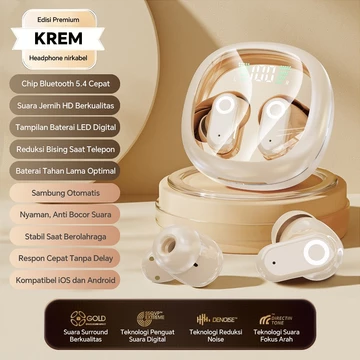 Layar LED TWS J55 Earphone Bluetooth Nirkabel Dengan Kontrol Sentuh Bluetooth 5.4