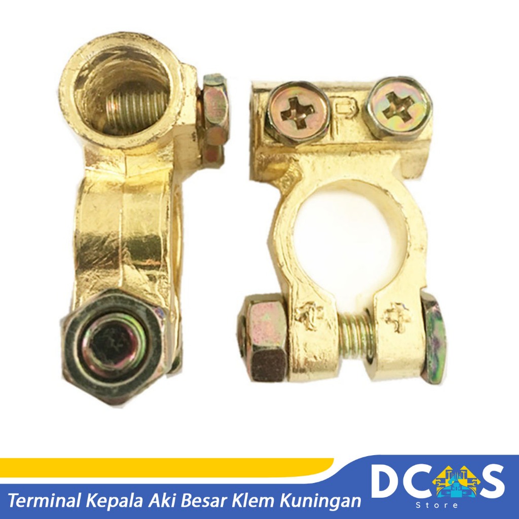 Jual Terminal Kepala Aki Besar Klem Kuningan Terminal Accu Brass ...