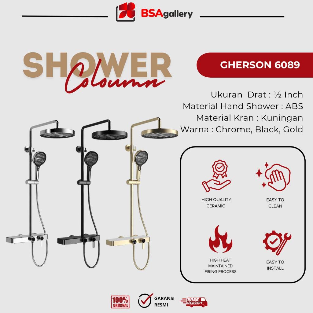 Jual SHOWER COLUMN SET / KRAN AIR MINIMALIS PANAS DINGIN / KERAN SHOWER ...