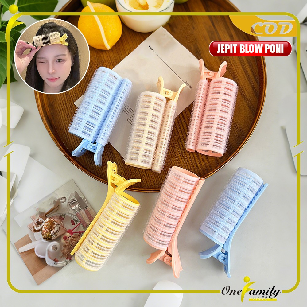 Jual ONE-C1394 Jepit Rambut Clip Blow Poni Hair Roller / Roll Rambut ...