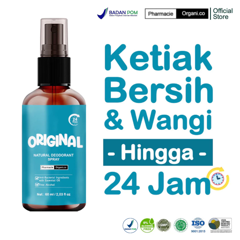 NATURAL DEODORANT TAWAS SPRAY ORGANIK BY PHARMACIE ORGANICO