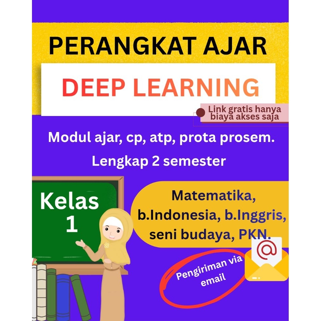 Jual perangkat ajar kurikulum merdeka deep learning kelas 1 bahasa ...