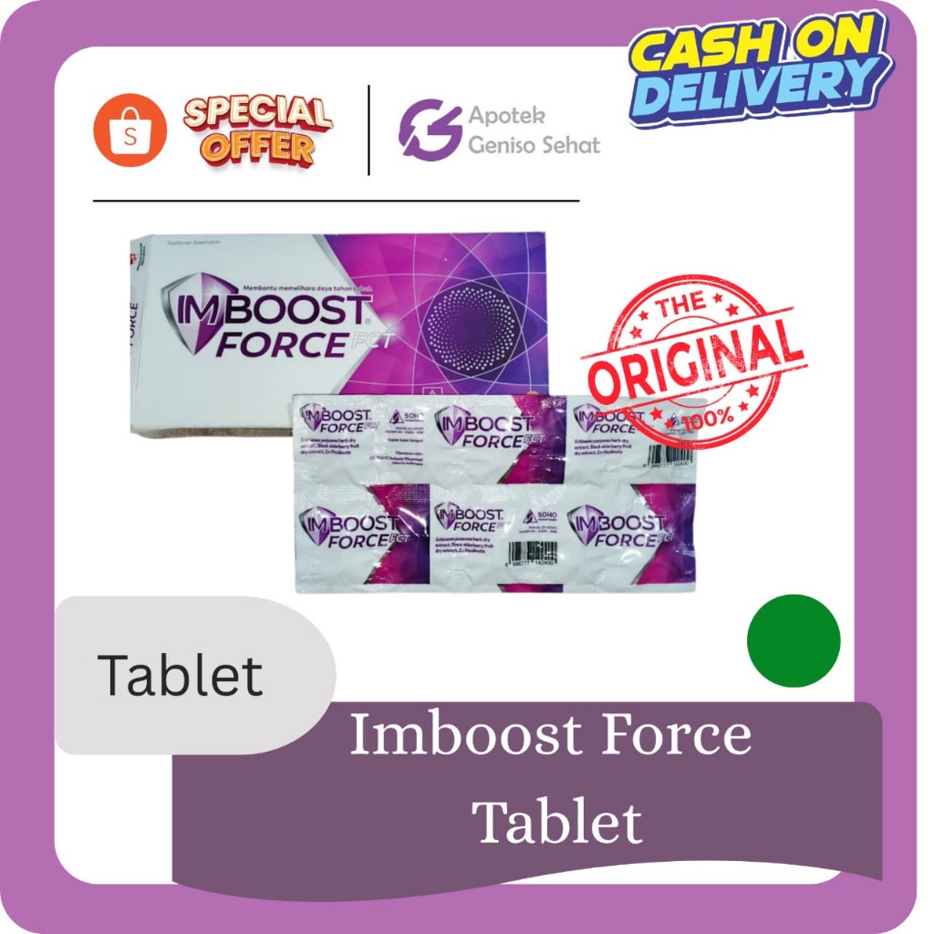 Jual Imboost Force Tablet Daya Tahan Tubuh ( Harga Per Strip ) | Shopee ...