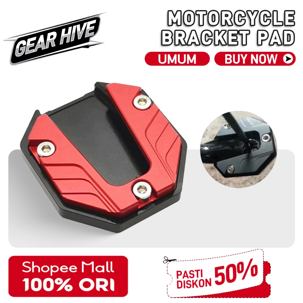 Cover Standar Samping Atau Sepatu Standar Samping Motor Sepatu Pijakan Kaki Motor Full CNC Bantalan Penyangga Kursi Universal