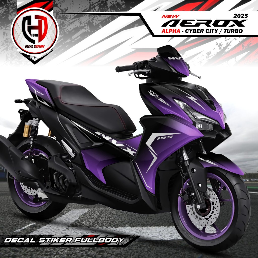 Jual Decal Stiker Yamaha Aerox Alpha Stiker Racing Fullbody Aerox Alpha ...