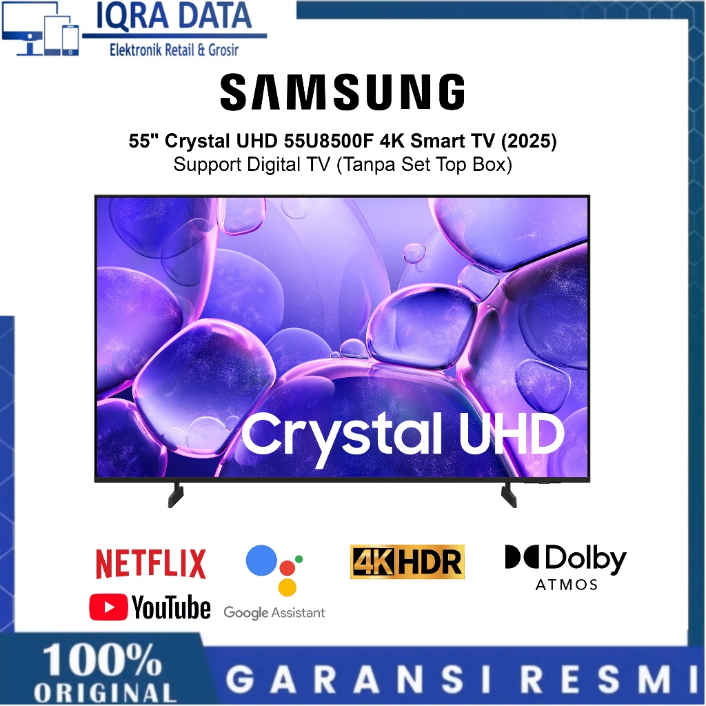 Jual Samsung 55 inch Crystal UHD 4K U8500F Smart TV | Crystal Processor ...