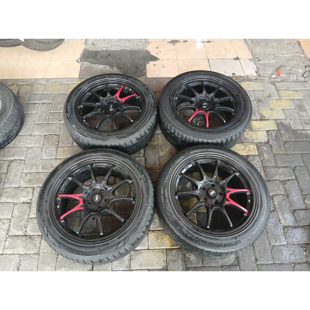 Jual VELG MOBIL RACING HSR BOROKO SRD RING 18 LEBAR 8 ET45 LUBANG BAUT ...
