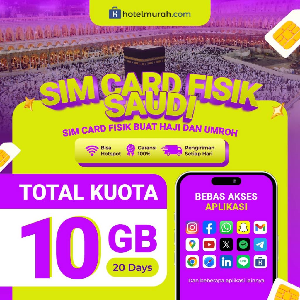 Jual SIM Card (Fisik) Saudi Arabia Simcard Umrah Internet UNLIMITED ...