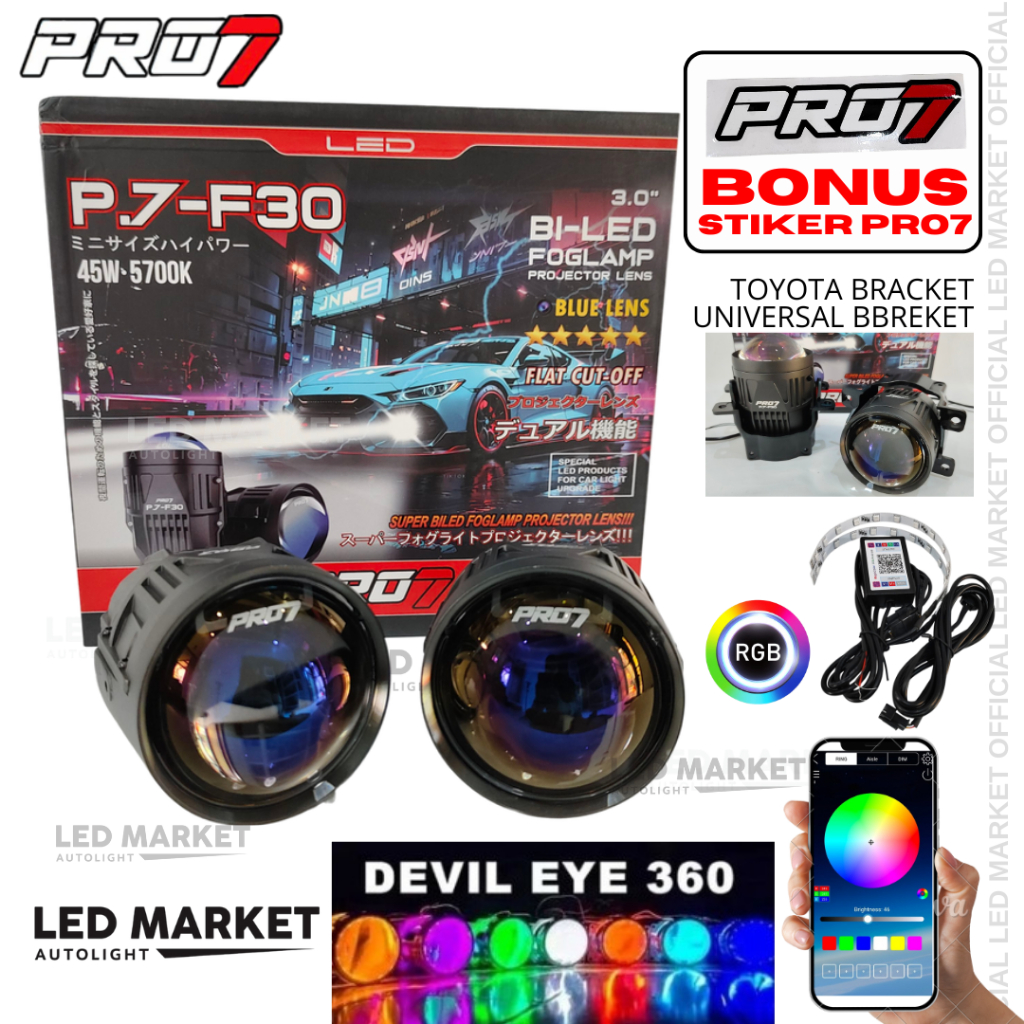 Jual PRO7 Foglamp Biled Projector PRO7 P7F30 P.7-F30 P.7F30 FOG LAMP ...