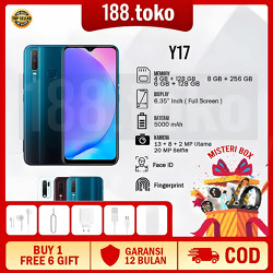 SMARTPHONE  Y17 RAM 8/256GB 4G Fullset  Baterai 5.000 mAh