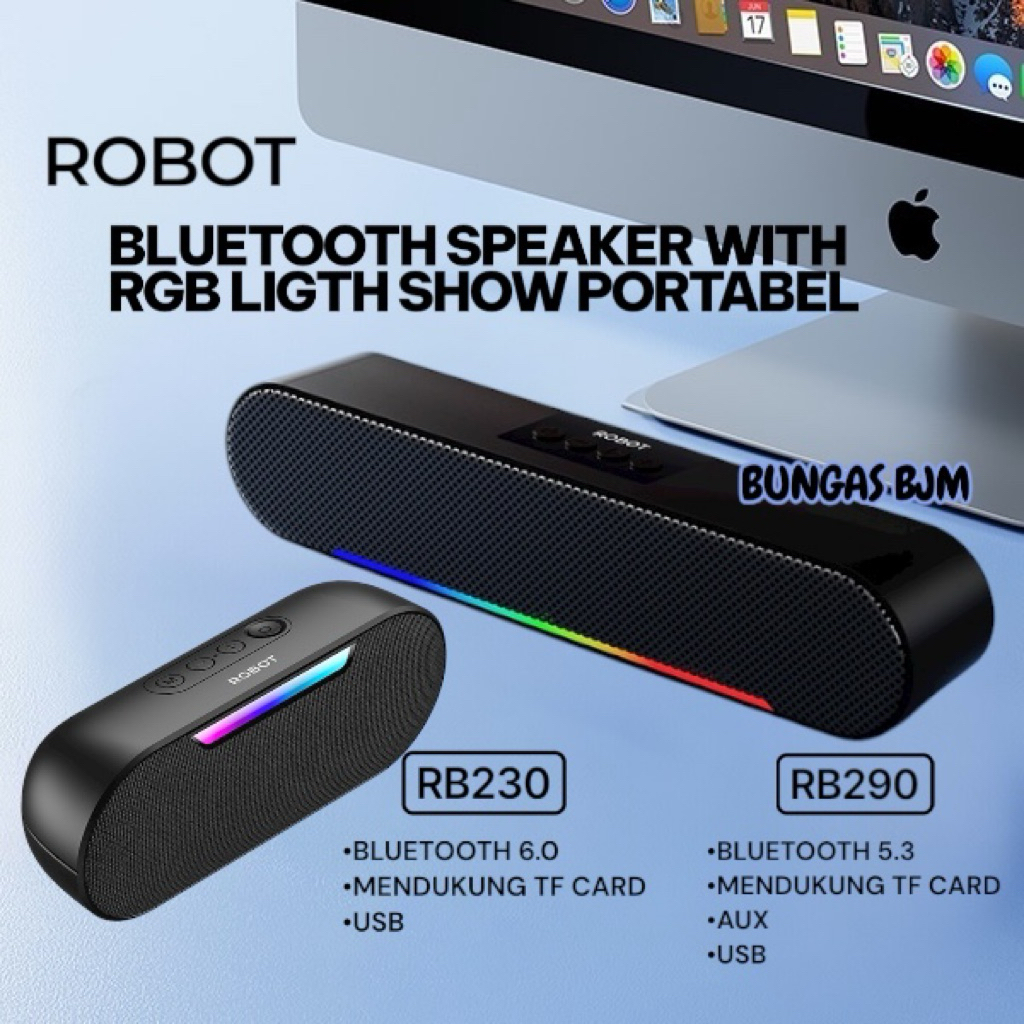 Jual ROBOT RB290 / RB230 SPEAKER BLUETOOTH STEREO SOUNDBAR 10W DENGAN ...