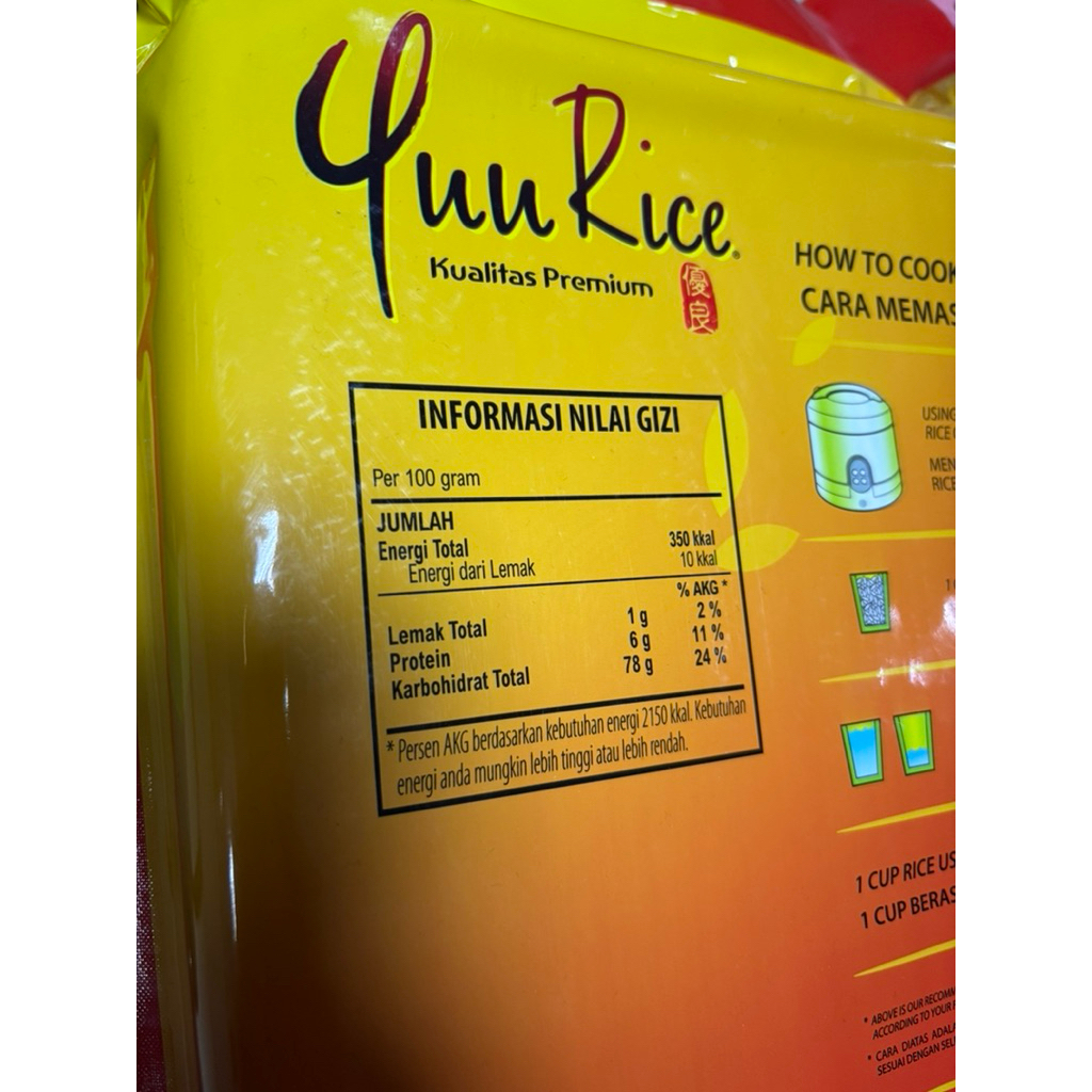 Jual BERAS YUU RICE 5 KG | Shopee Indonesia