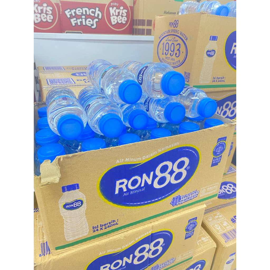 Jual Air mineral RON 88 kemasan 240 ml botol 1 dus | Shopee Indonesia