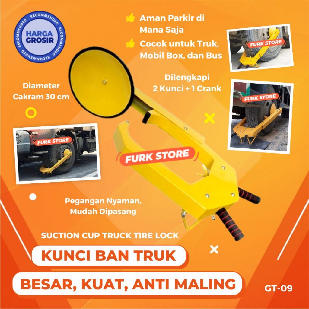 Jual Gembok Roda Truk GT09 [BESAR & KUAT] – Kunci Roda Truk |Pengaman ...