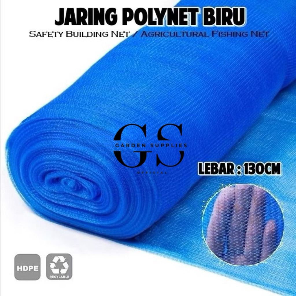Jual Jaring Polynet TEBAL 1,3 x 10 Meter / Waring Polynet / Jaring Ikan ...